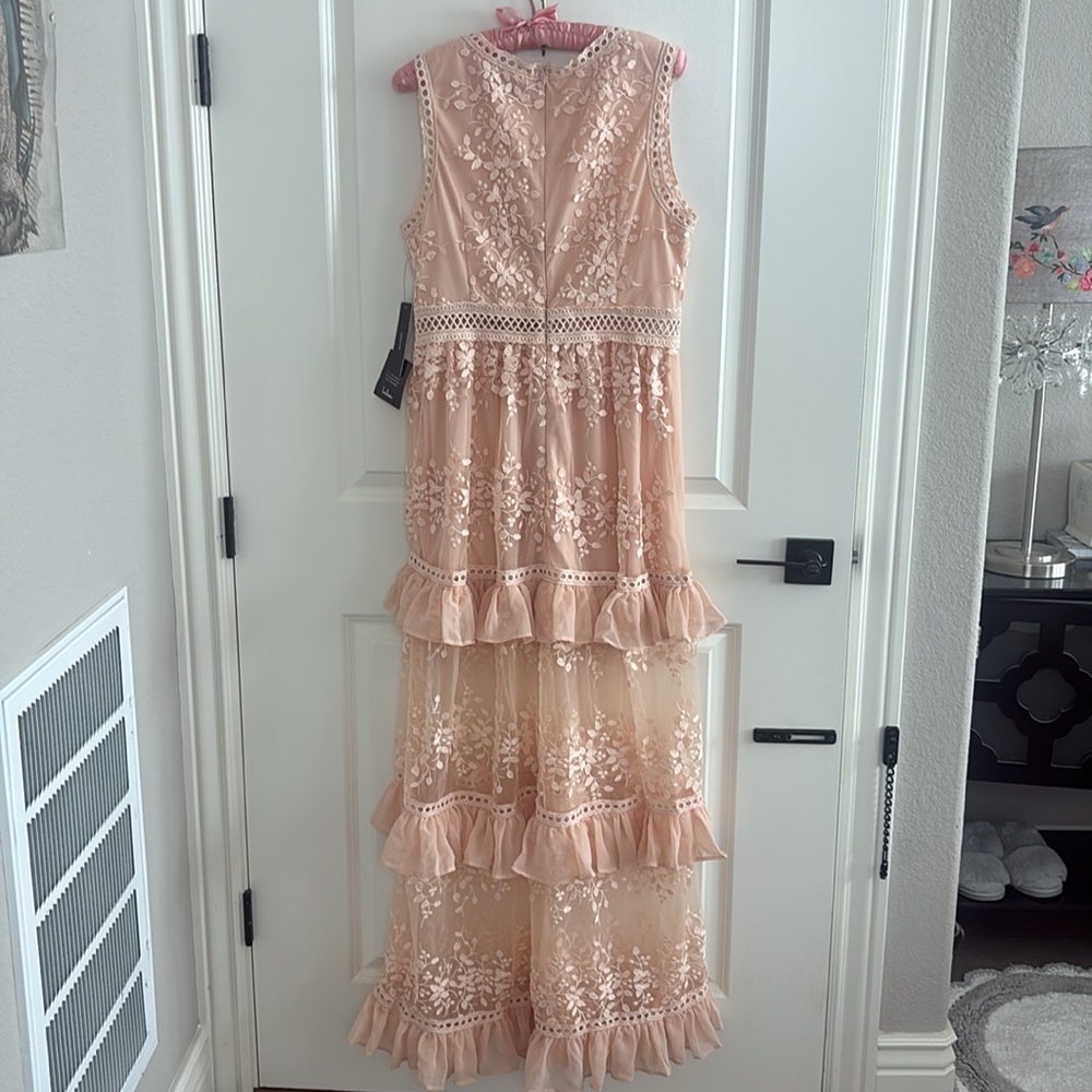 Lulu's Blush Lace Detail Dress - Picture 4 of 7